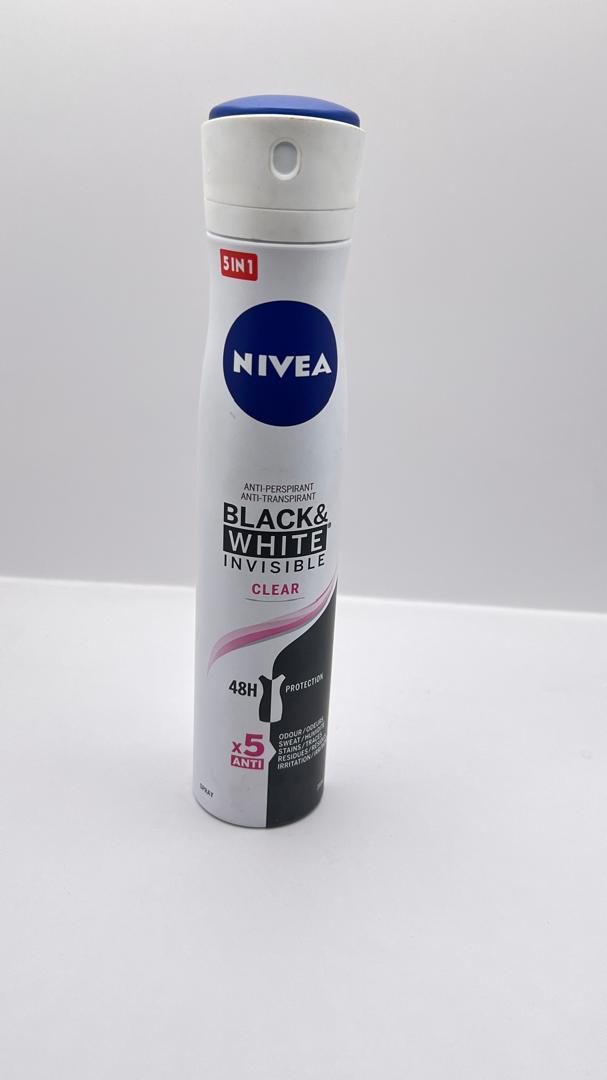 Nivea Body Spray (Black and white Invisible Clear)