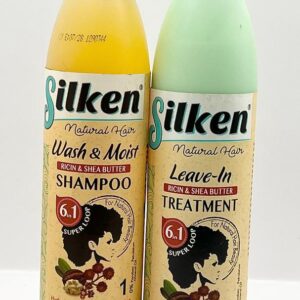 Silken 6-in-1 Shampoo and 6-in-1 Leave in Treatment.