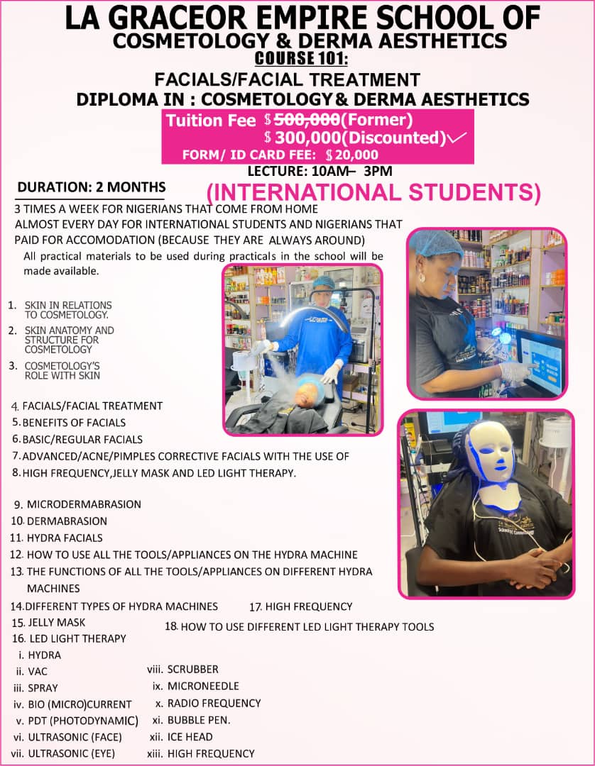 Course 101: Facials/Facial Treatment